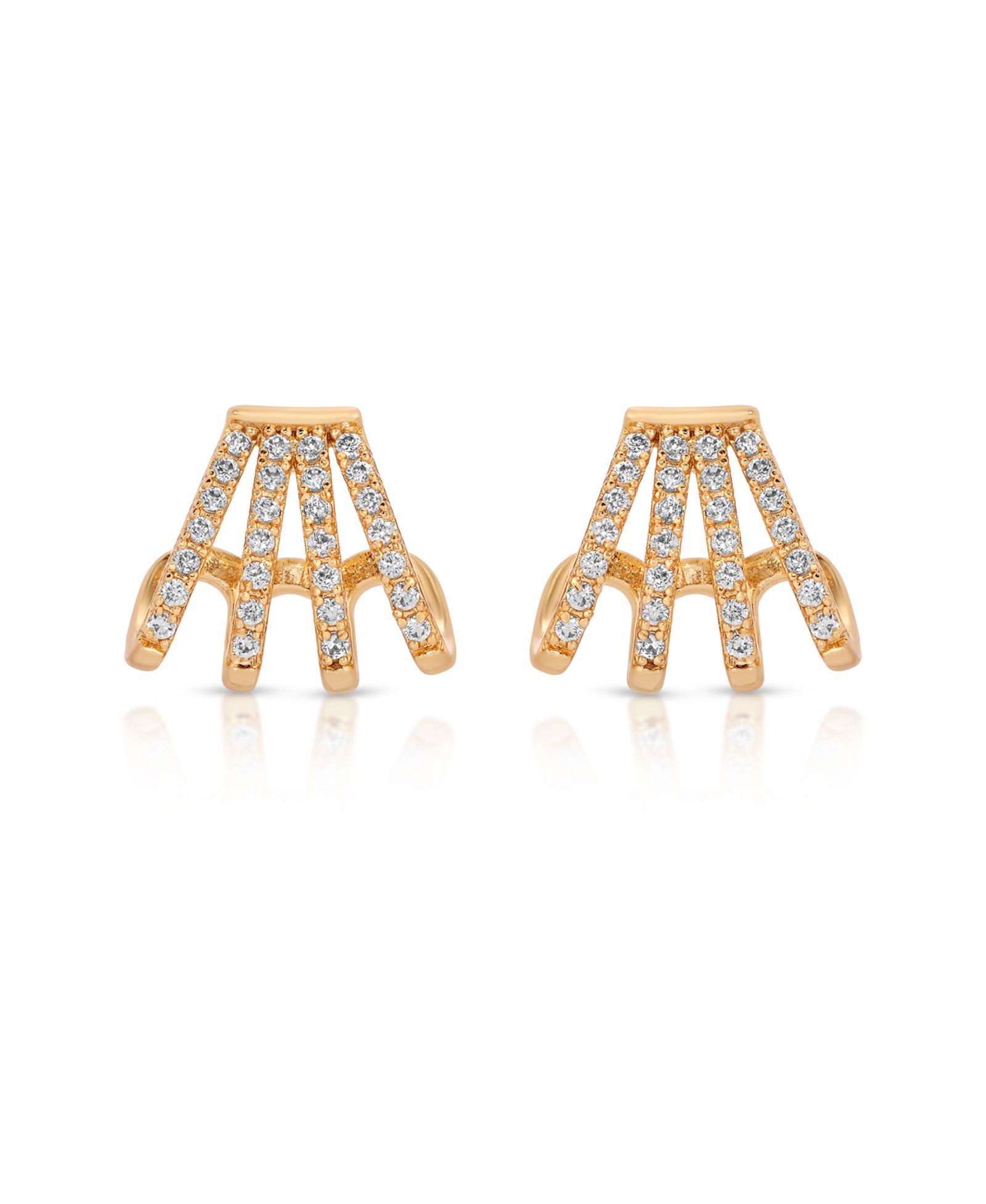 Серьги Ettika Glisten Wing Pave