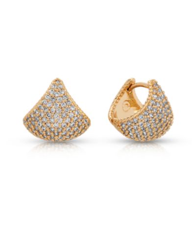 Серьги ETTIKA Pave Encrusted Huggies Hoops