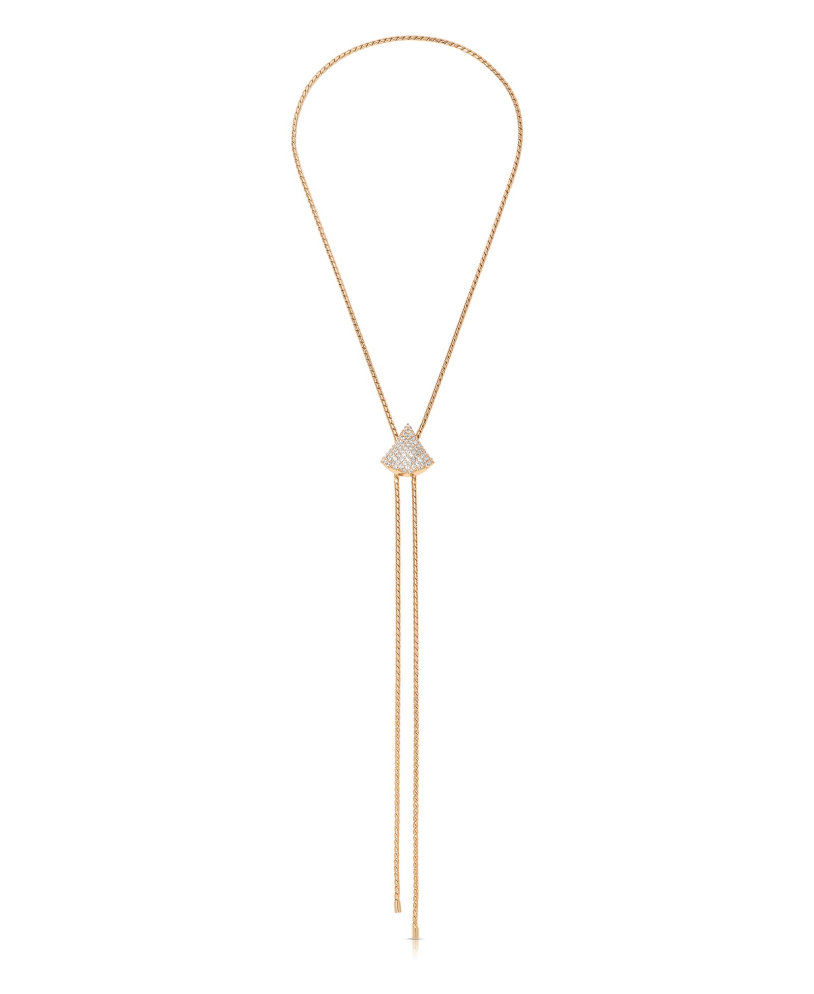 Ettika Pave Shine Bolo Necklace