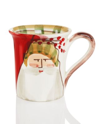 Vietri кружка-шляпа в полоску Old St. Nick