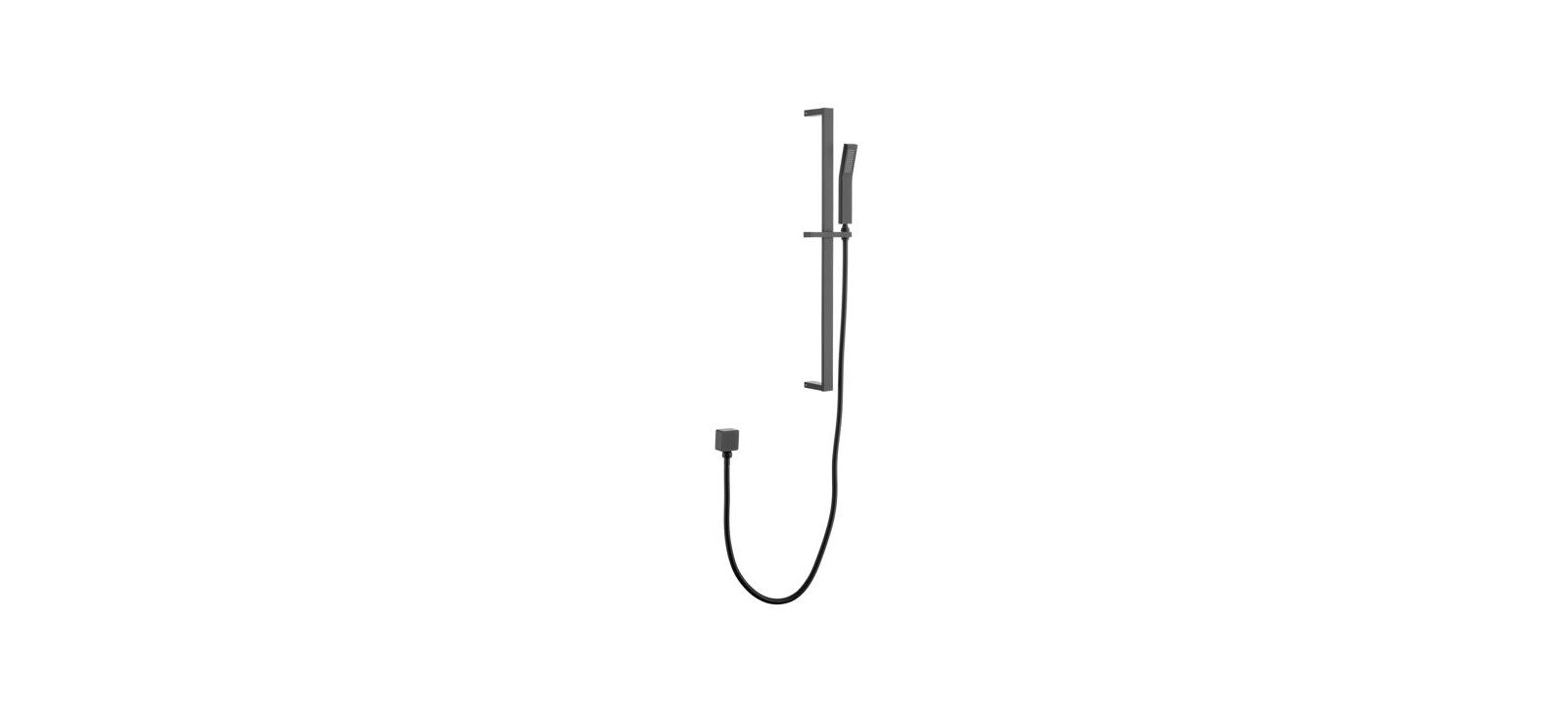 Eco-Performance Handheld Shower: Matte Black Shower Head with 28-Inch Slide Bar and 59-Inch Hose