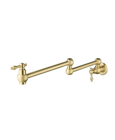 Folding Faucet Pot Filler for Wall Mount Installation, Ideal for Space-Saving in the Kitchen