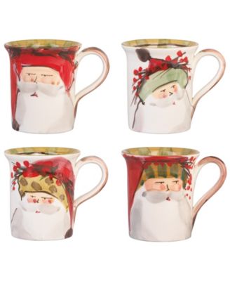 Набор кружек VIETRI Old St. Nick, 4 шт.