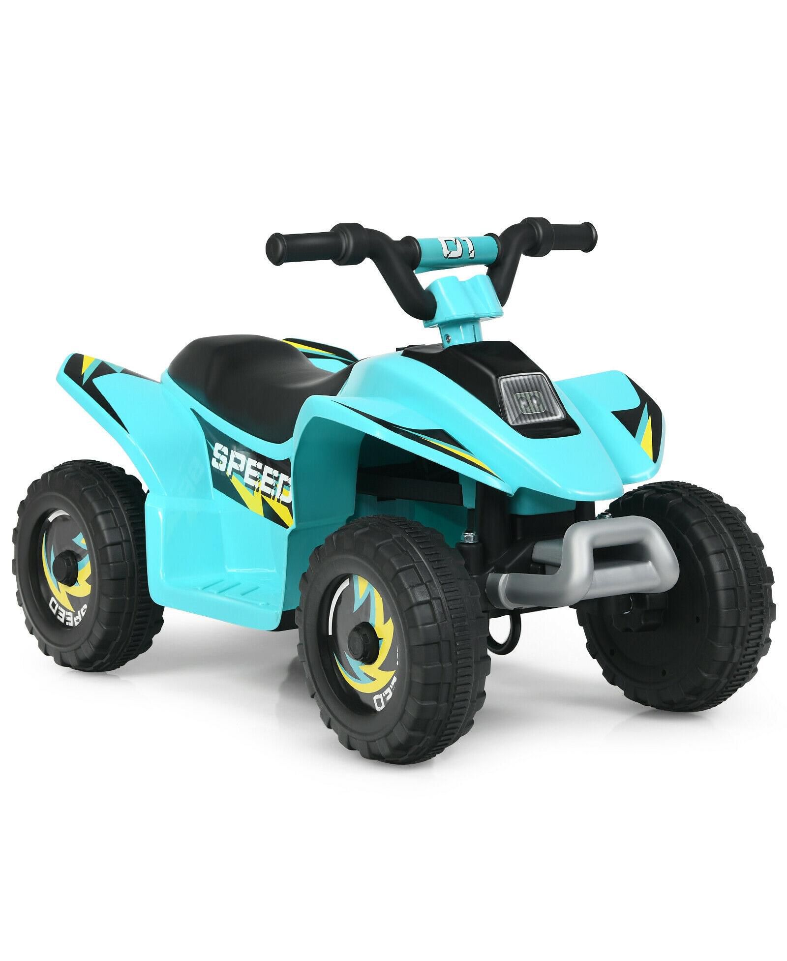 Детский электрический ATV 6V, 4-колесный квадроцикл с LED Lights, Ages 3+