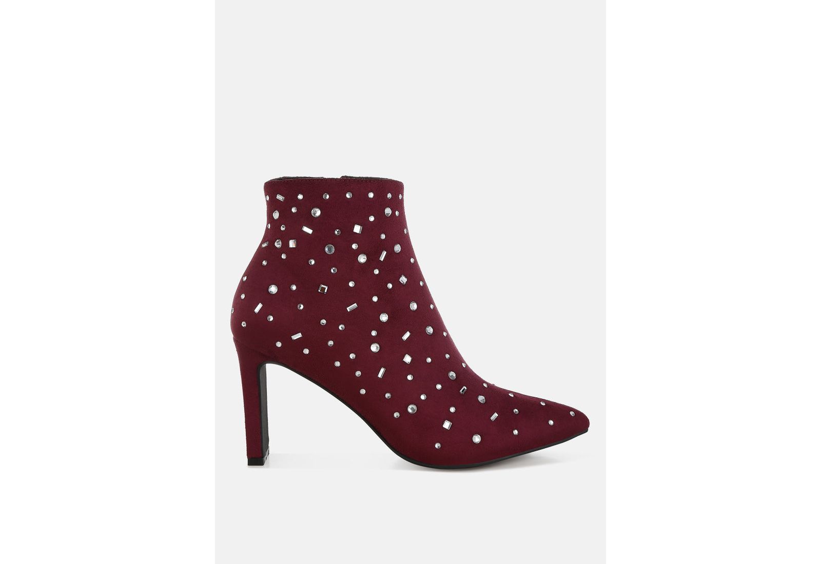 Rag and Co Womens Sakura Diamante Embellished Microfiber Boots