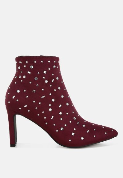 Rag and Co женские микрофибровые сапоги с украшением Sakura Diamante
