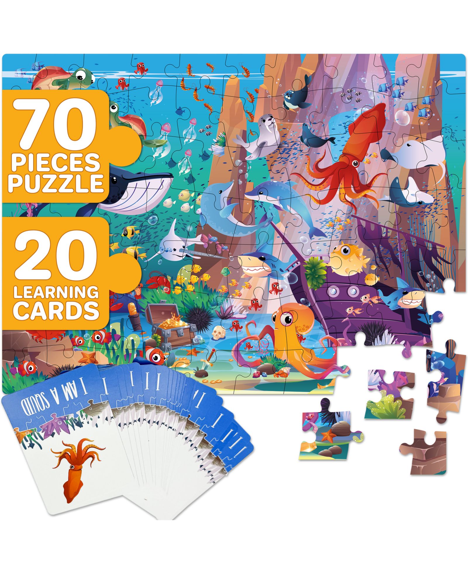 Quokka Search and Find Riddle 70 Piece Puzzle, Ages 4+