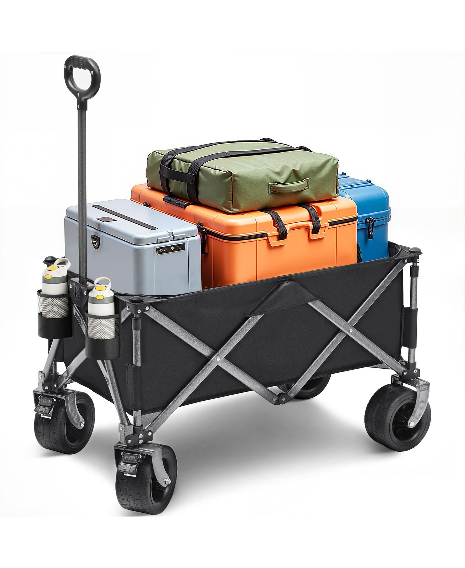 Складная тележка SUGIFT Heavy-Duty 600 lbs Folding Collapsible Wagon Cart