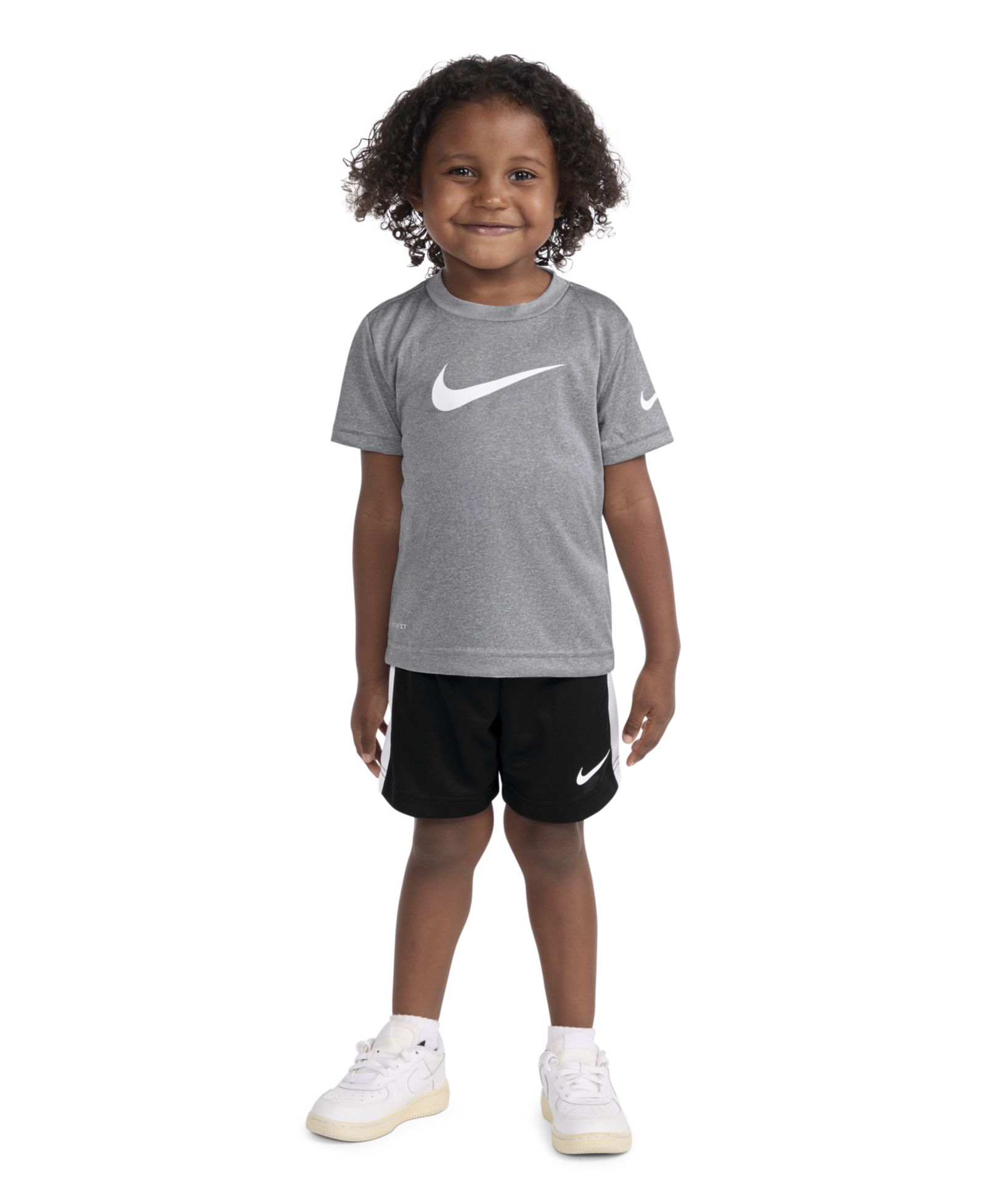 Nike Boys' Toddler 2T-4T Dri-FIT Swoosh T-Shirt and Shorts, 2-Piece Set