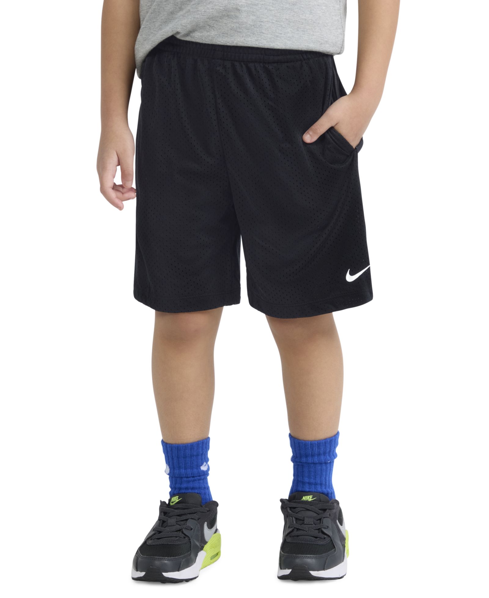 Nike Boys' 4-7 Dri-FIT Logo Mesh Pull-On Shorts