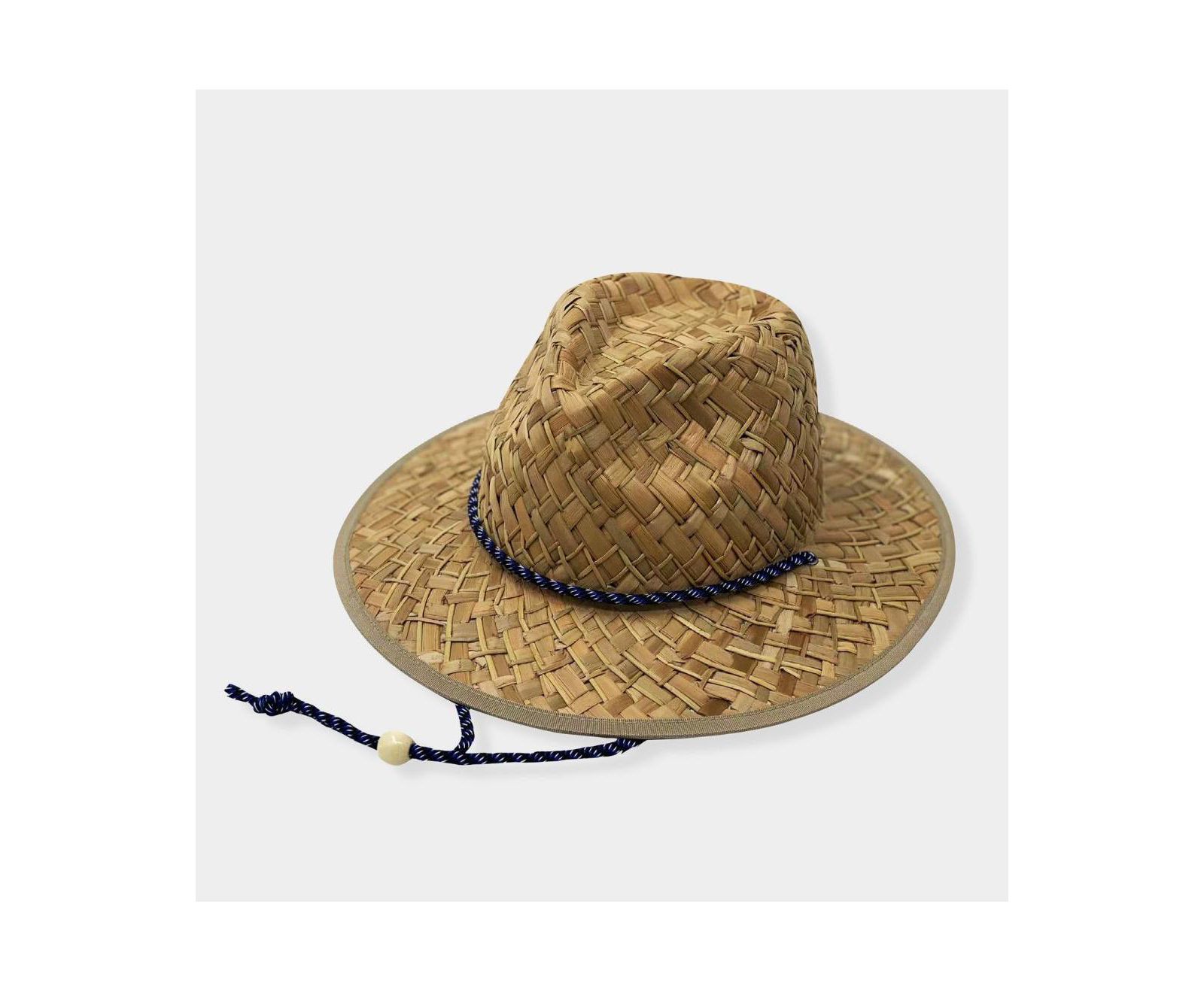 Kanut Sports Kids Patterned Underbrim Cane Natural Straw Hat