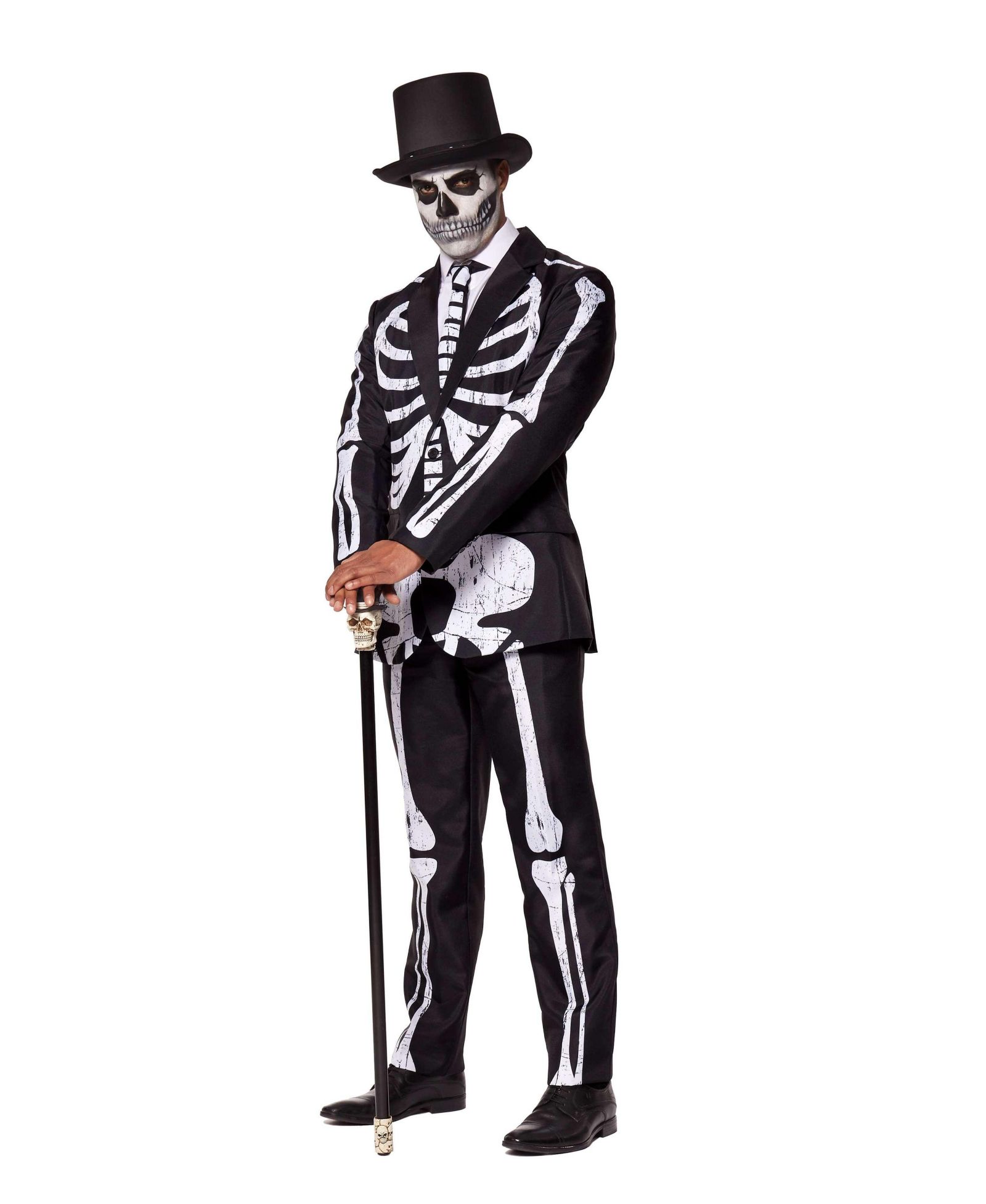 Костюм Suitmeister Men's Halloween Costume - Skeleton Grunge Black