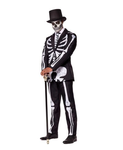 Костюм Suitmeister Men's Halloween Costume - Skeleton Grunge Black