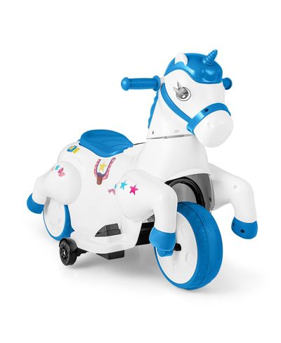 Игрушка-каталка 12V Unicorn Ride-On с тренировочными колесами