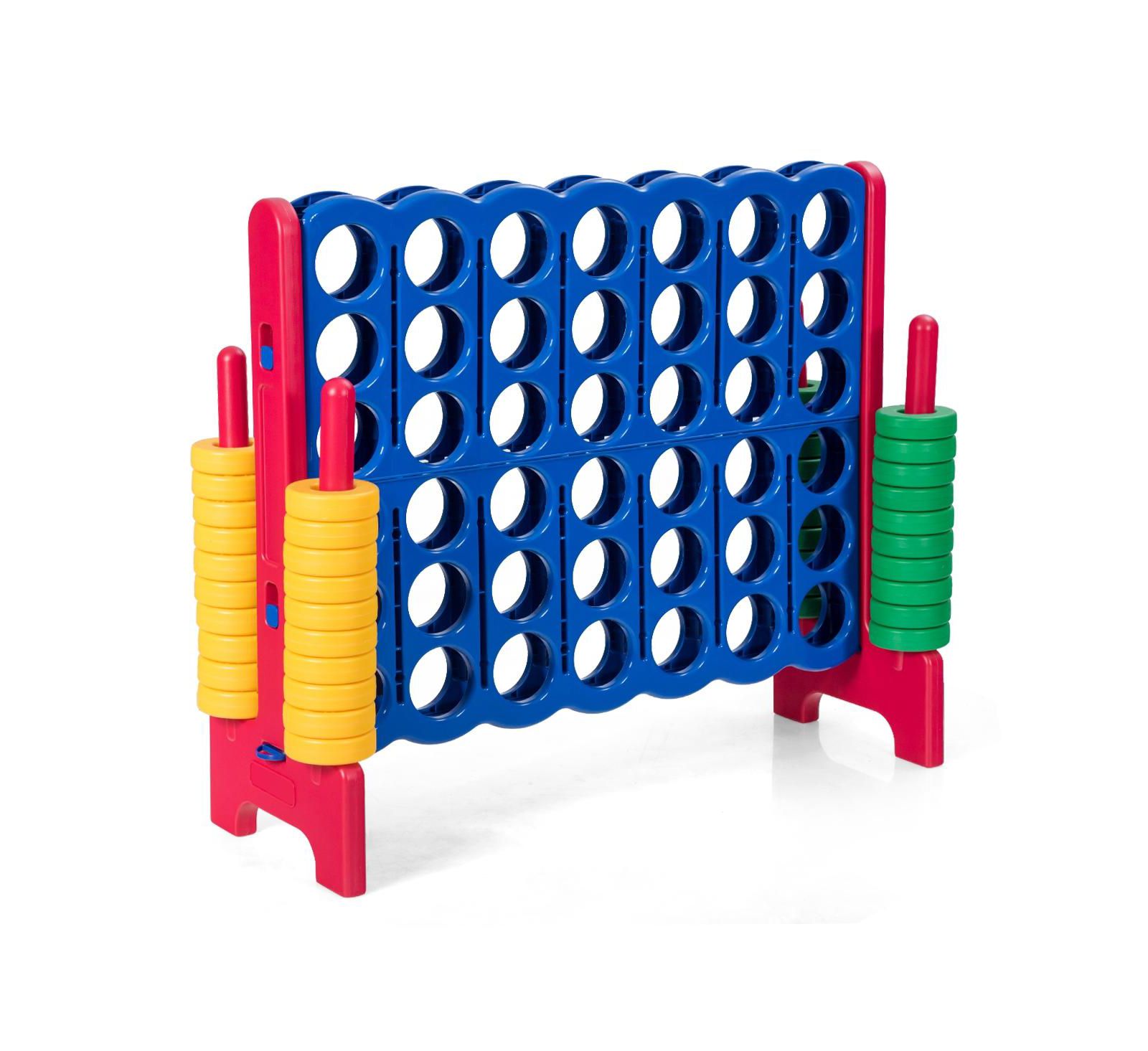 Гигантский игровой набор SUGIFT Jumbo 4-to-Score с 42 кольцами, красный