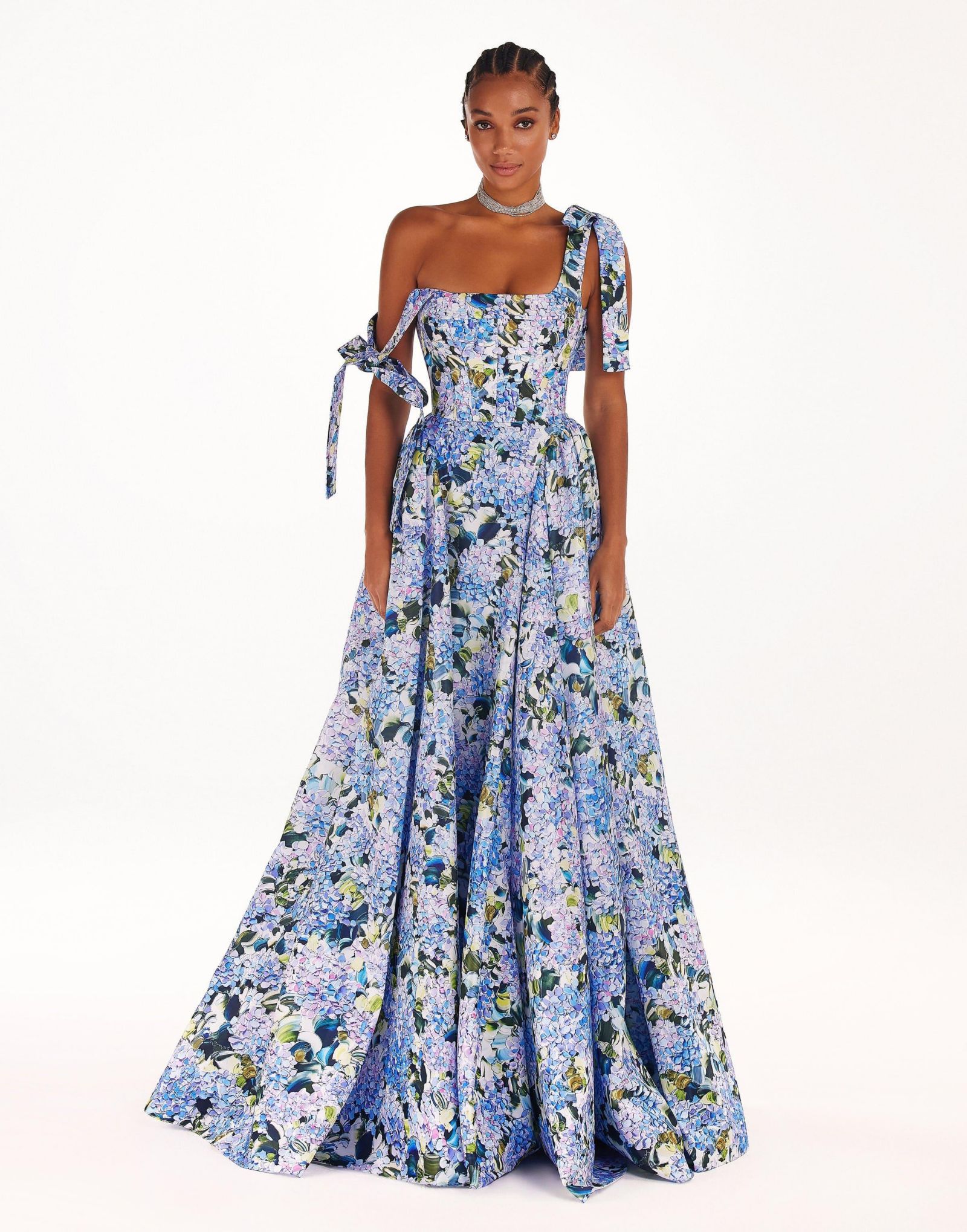 Женское платье Milla Blue Hydrangea Strapped Maxi