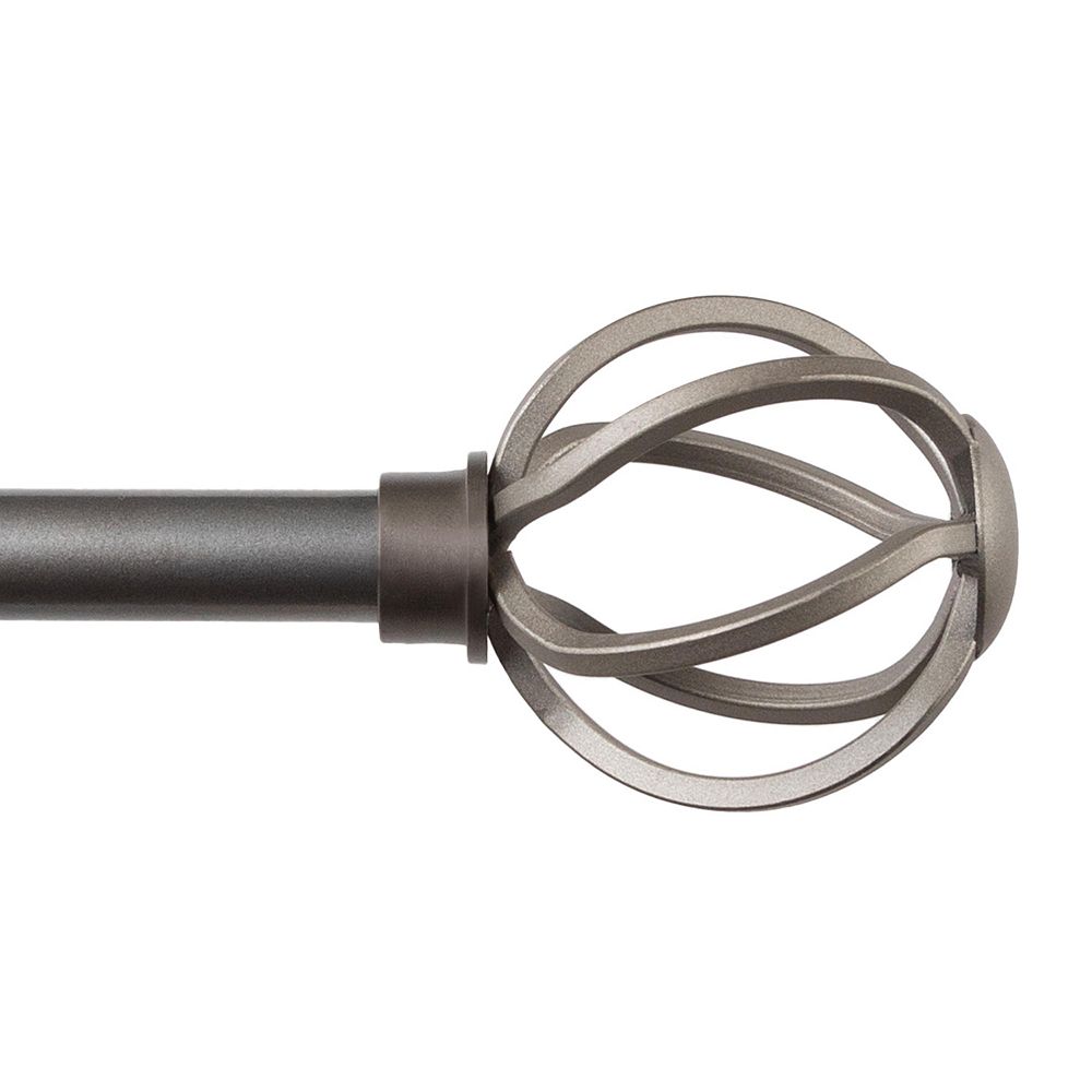 Kenney Cage 5/8 Inch Decorative Curtain Rod for Stylish Home Decor