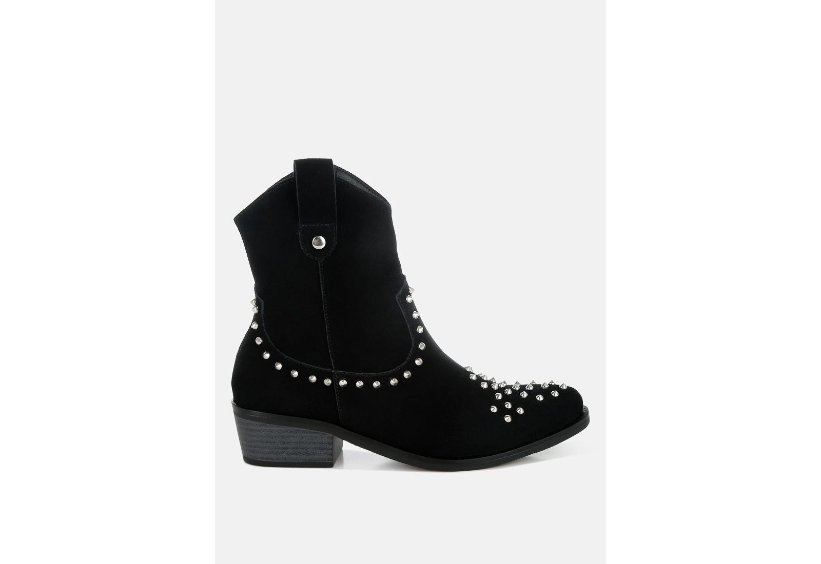 Rag and CO Womens Hira Studs Embellished Cowboy Boots