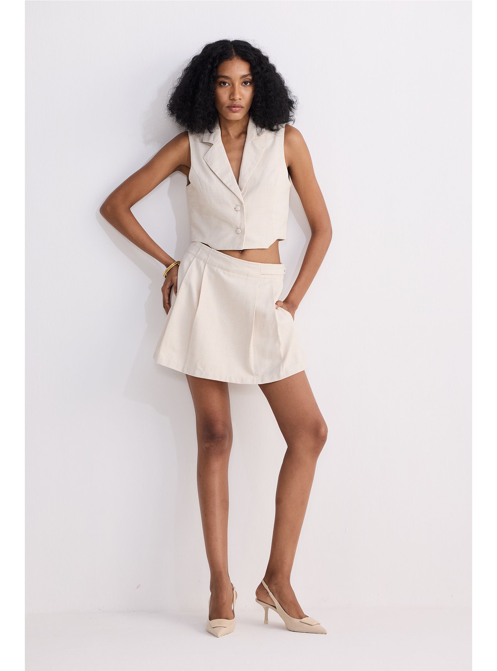 Reistor Women's Cotton Tweed Skort