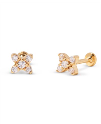 Серьги brook & york Zola Flower Flat Back