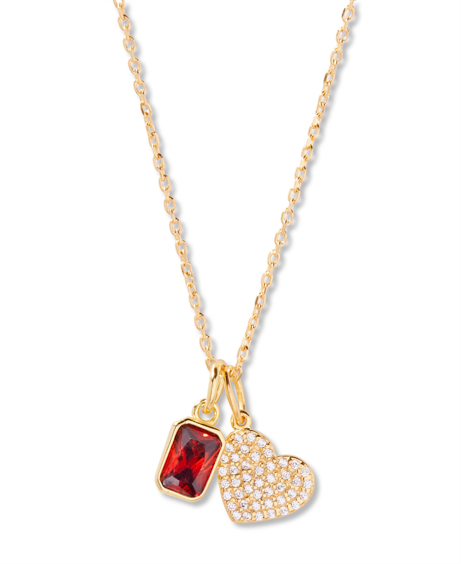 brook & york Adeline Heart Birthstone Necklace
