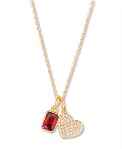 brook & york Adeline Heart Birthstone Necklace