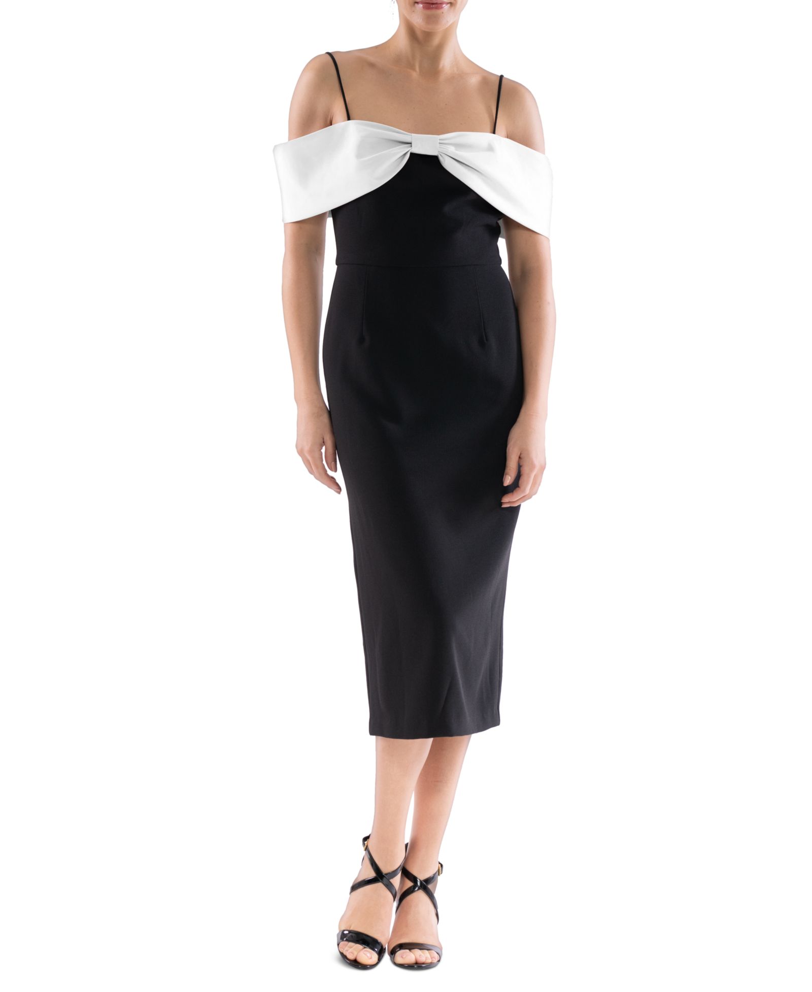 Женское миди-платье julia jordan Bow-Neck Strappy