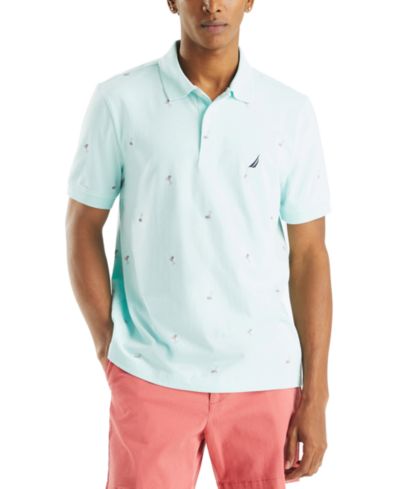 Nautica Men's Classic-Fit Novelty Cocktail Print Polo Shirt
