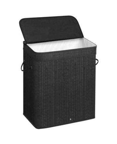 SONGMICS HOME 26.4 Gallon Laundry Hamper with Lid, Handles & Removable Machine Washable Liner