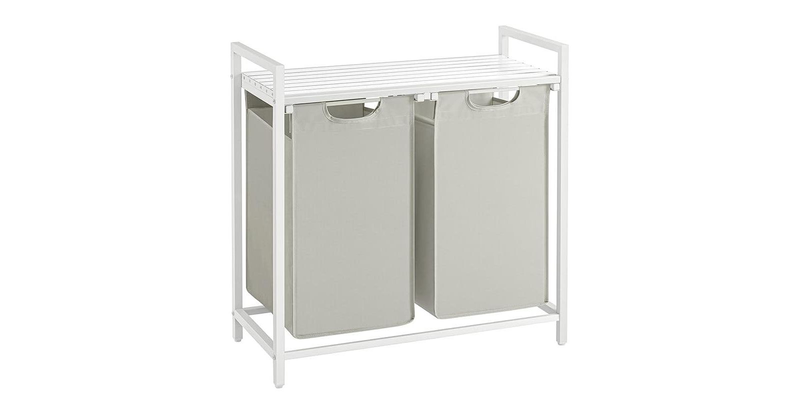 SongmicsHome 2 Pull-out & Removable Bags Laundry Hamper and Sorter