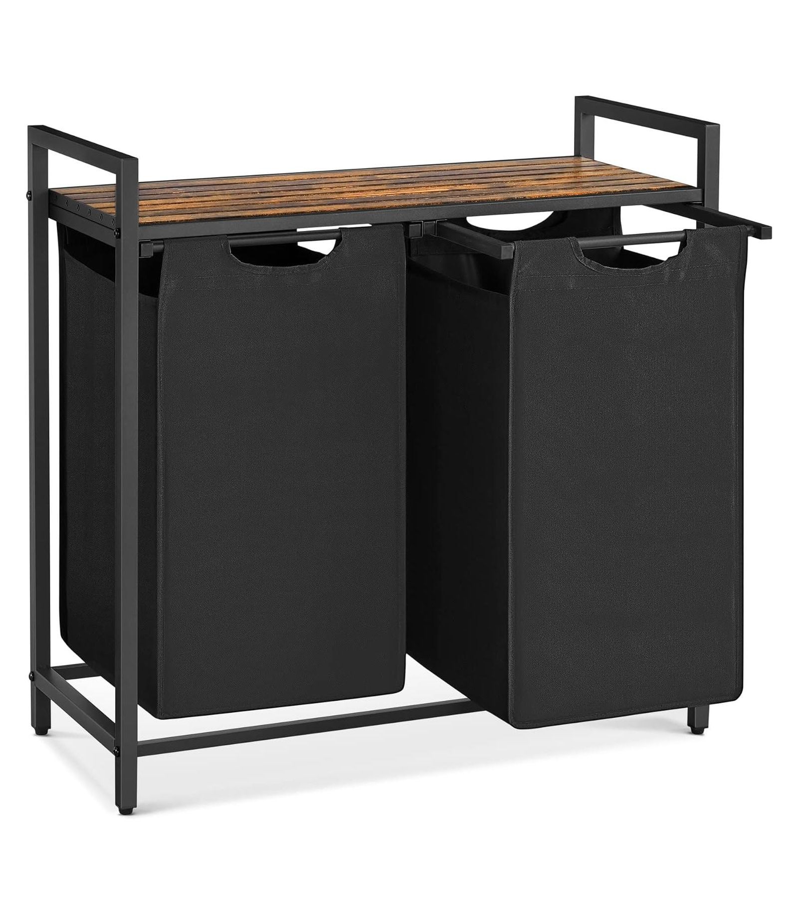 Корзина для белья SONGMICS HOME с двумя выдвижными отделениями