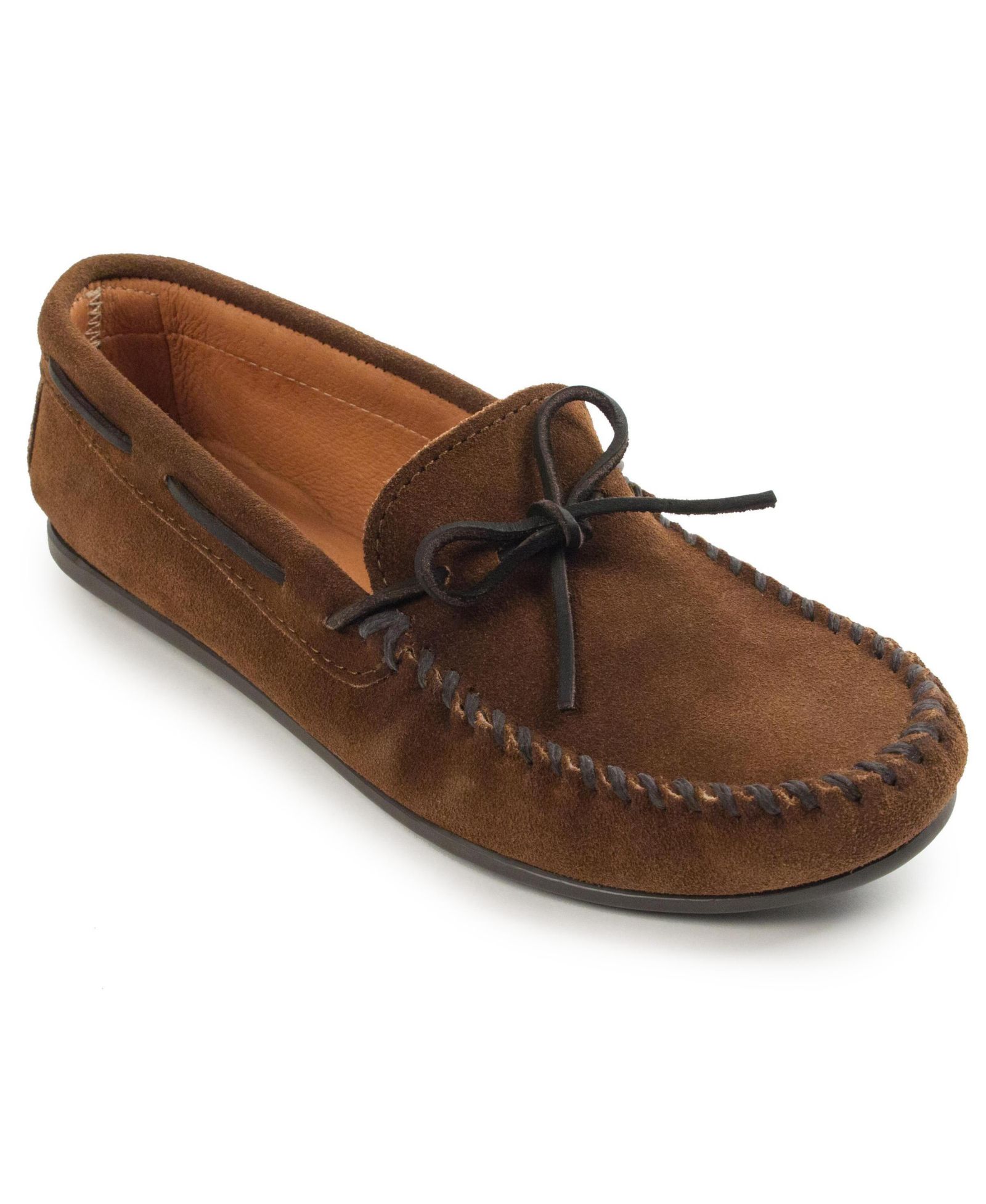 Minnetonka Мужские замшевые лоферы Classic Moc