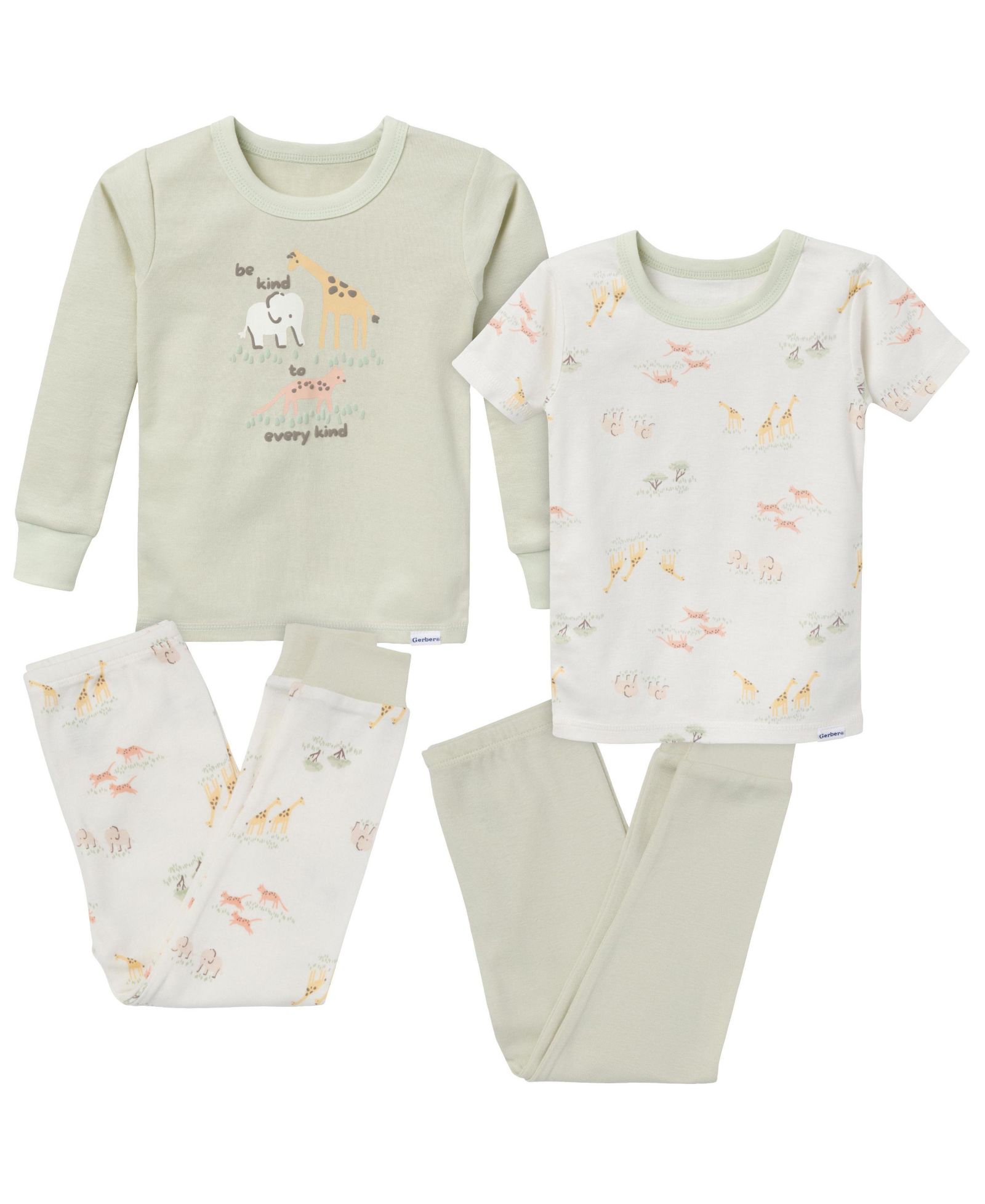 Комплект пижам Gerber для мальчиков, 4 Piece