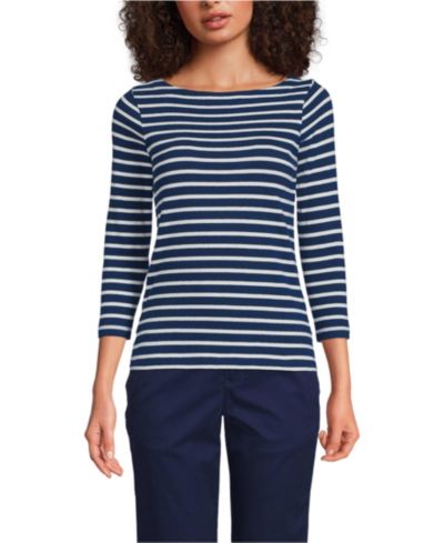 Топ Lands' End Женский Mariner Jersey Boatneck