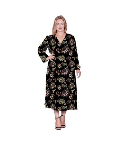 Женское длинное платье макси с цветочным принтом Standards & Practices Plus Size