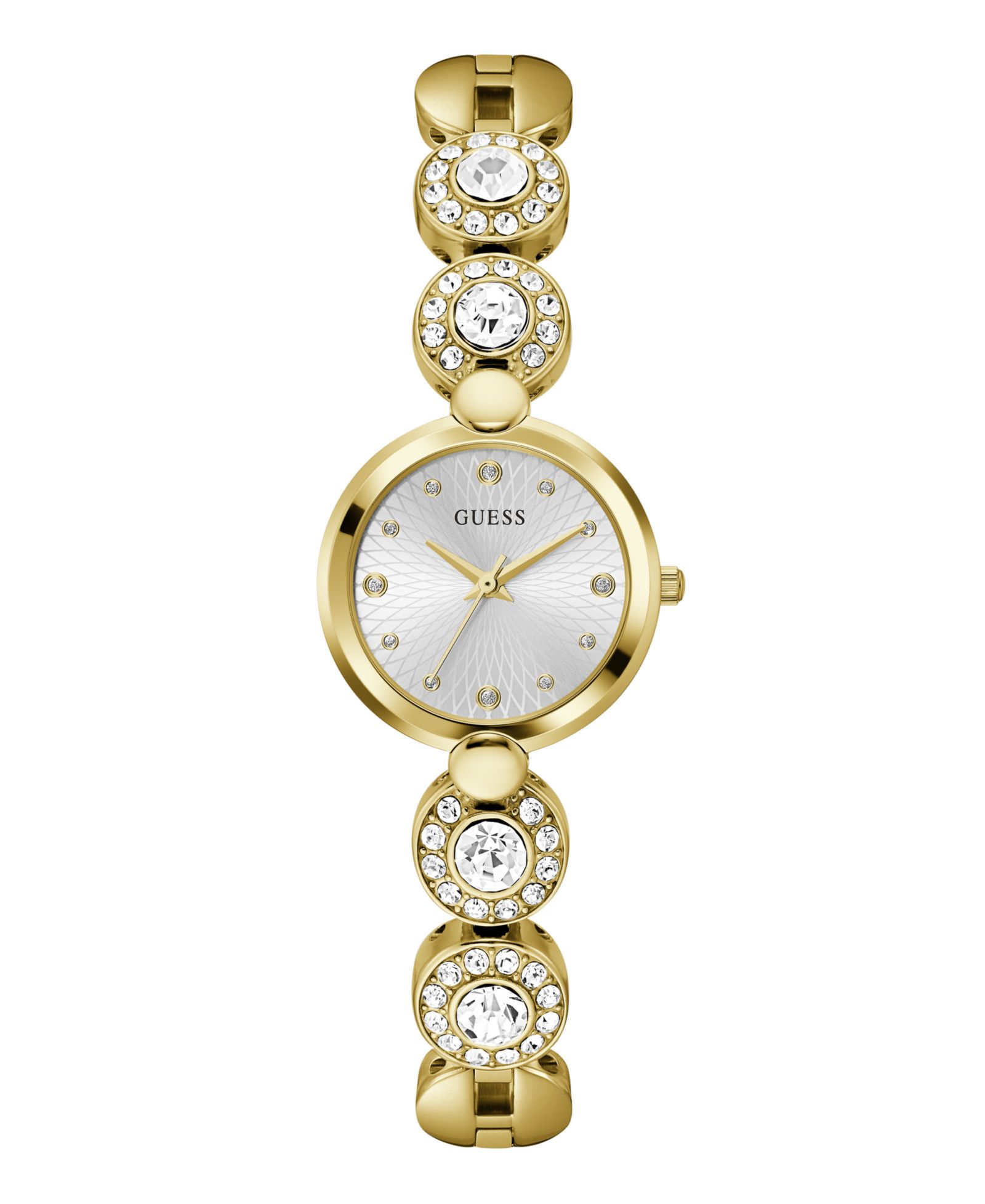 GUESS Women's Analog Gold Tone Stainless Steel Watch, 26 mm