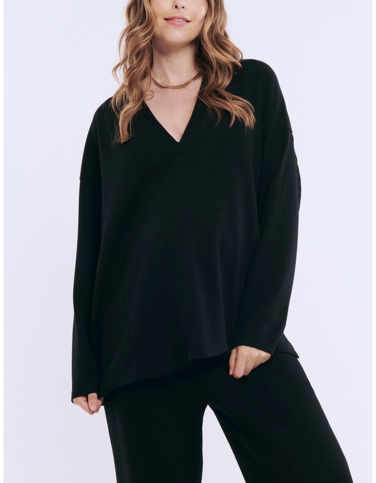 Motherhood Maternity Women's V-Neck Pullover Scuba Hoodie - Motherhood
