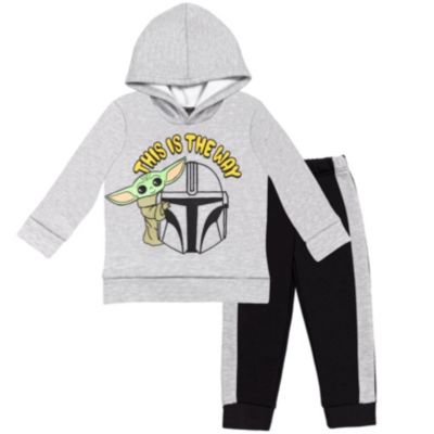 Star Wars Детский комплект из 2 предметов: худи и джоггеры The Mandalorian Grogu Fleece