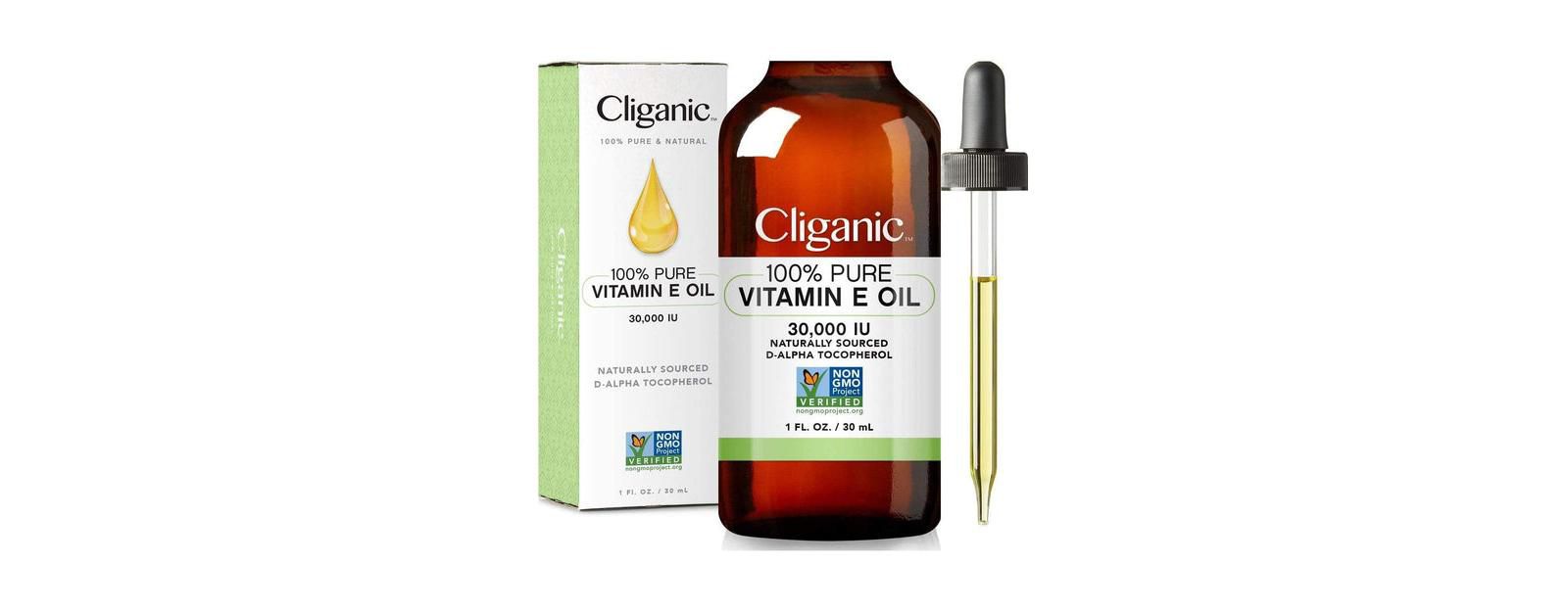 Масло витамина E Cliganic 100% Pure 1 oz