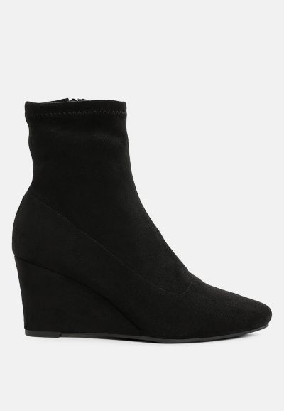 London Rag Женские ботфорты Melody Microfiber Wedge Sock Boots