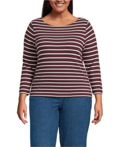 Lush burgundy breton stripe