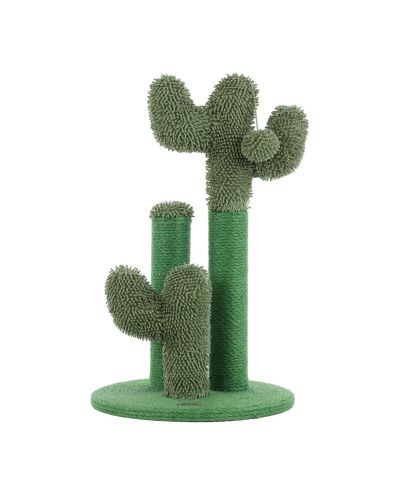 The Licker Store Когтеточка The Licker Store Marfa 21.5" Modern Jute Triple-Cactus с Fuzzy Toy, Green