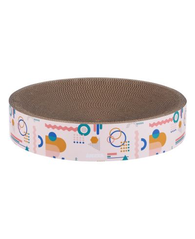 Nelson 20.13" Modern Cardboard Round Bowl Cat Scratcher with Catnip