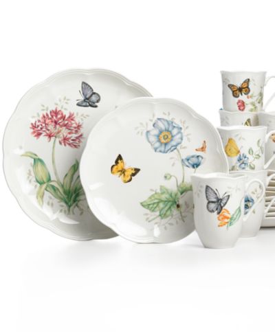 Набор столовой посуды Lenox Butterfly Meadow, 18 предметов, на 6 персон