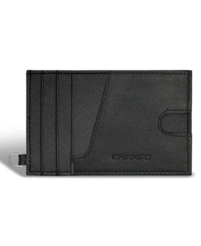 CHAMPS Мужской кожаный узкий картхолдер из коллекции Iconic Collection