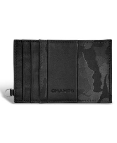 Мужской кожаный слим-кардхолдер CHAMPS Camo Collection