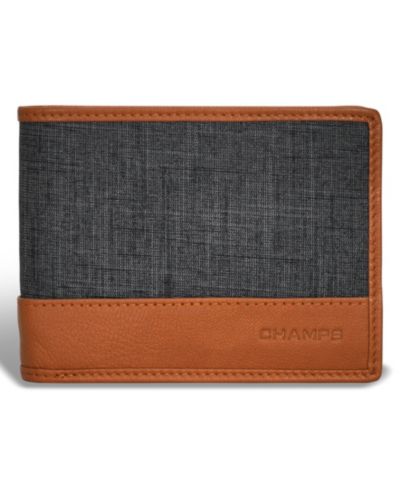 CHAMPS Мужской кожаный кошелек Wing Top, коллекция Denim