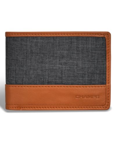 Мужской кожаный кошелек CHAMPS Denim Collection с центральным крылом