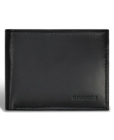 Мужской кожаный кошелек CHAMPS Classic Collection Center-Wing