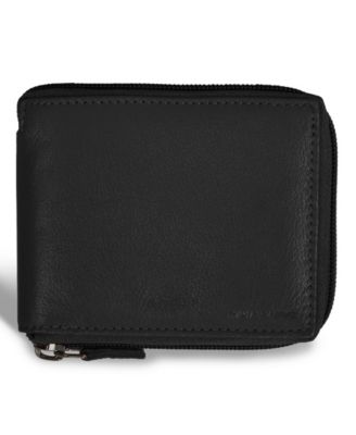 Мужской кожаный кошелек CHAMPS Onyx Collection Zip Around
